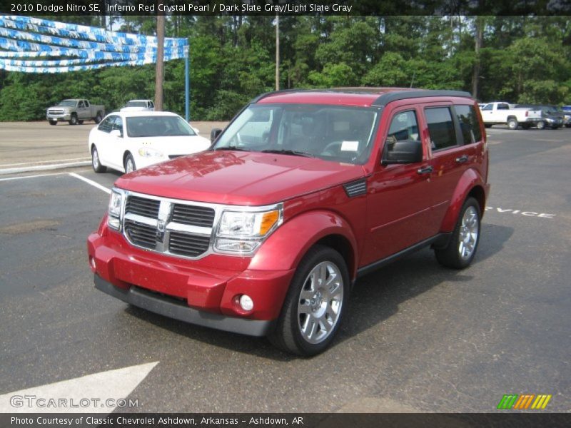 Inferno Red Crystal Pearl / Dark Slate Gray/Light Slate Gray 2010 Dodge Nitro SE