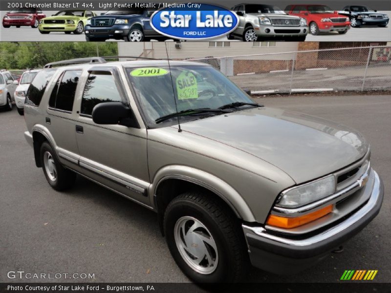 Light Pewter Metallic / Medium Gray 2001 Chevrolet Blazer LT 4x4