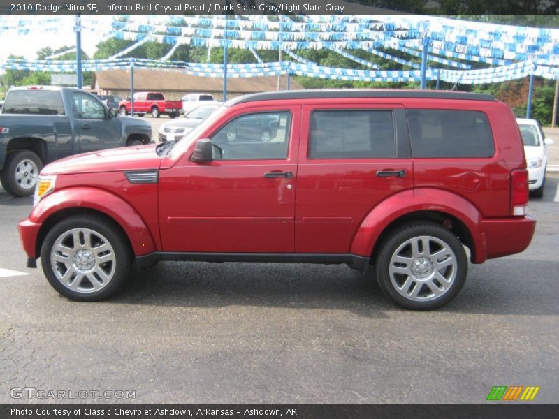 Inferno Red Crystal Pearl / Dark Slate Gray/Light Slate Gray 2010 Dodge Nitro SE