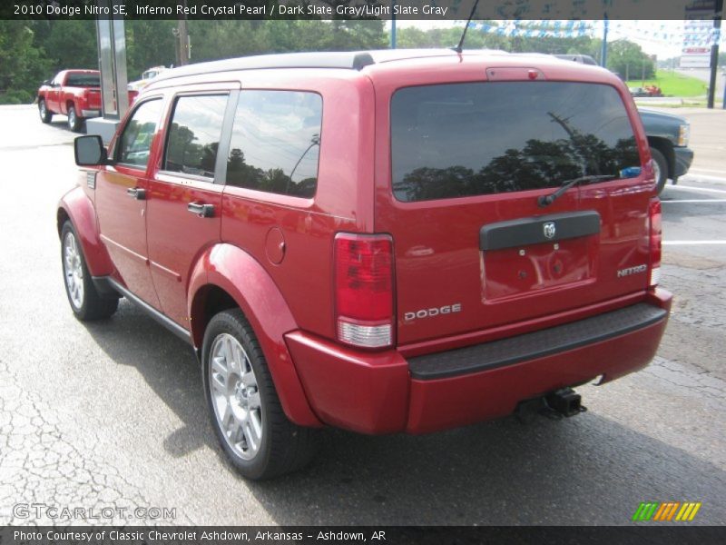 Inferno Red Crystal Pearl / Dark Slate Gray/Light Slate Gray 2010 Dodge Nitro SE
