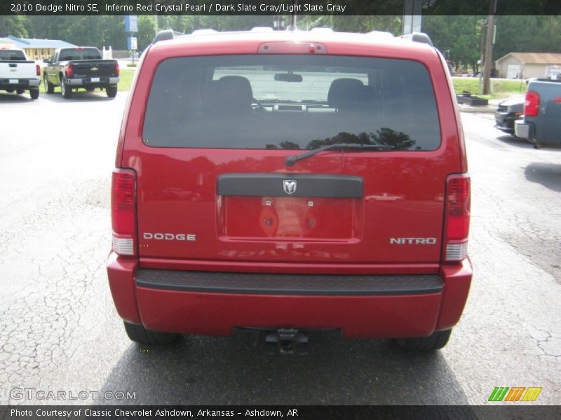Inferno Red Crystal Pearl / Dark Slate Gray/Light Slate Gray 2010 Dodge Nitro SE