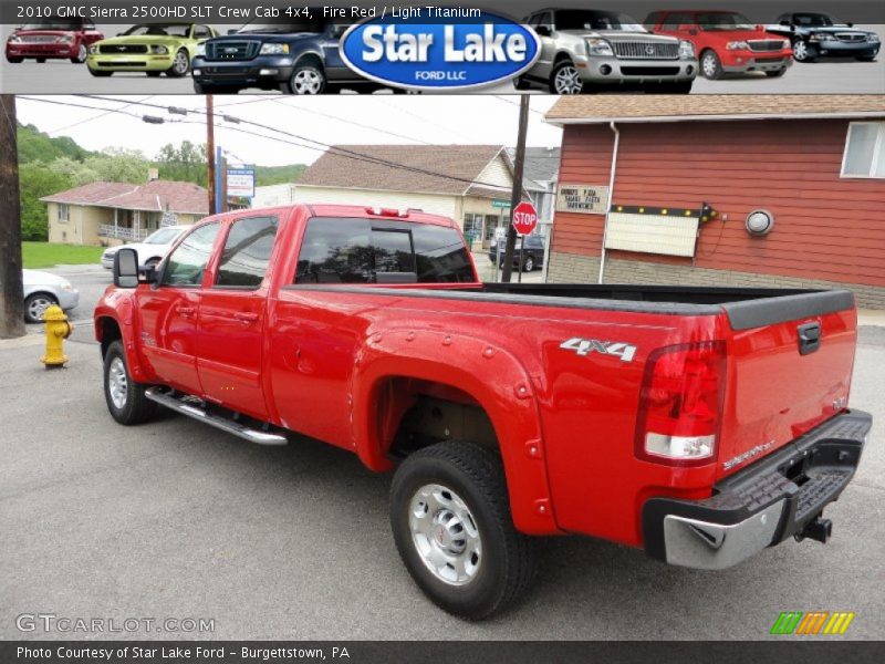 Fire Red / Light Titanium 2010 GMC Sierra 2500HD SLT Crew Cab 4x4