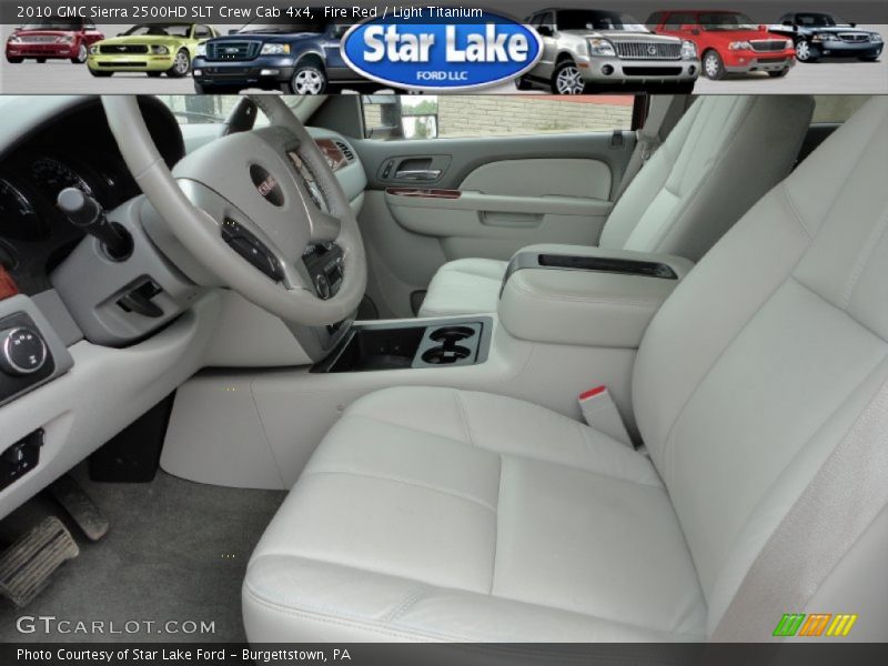 Fire Red / Light Titanium 2010 GMC Sierra 2500HD SLT Crew Cab 4x4