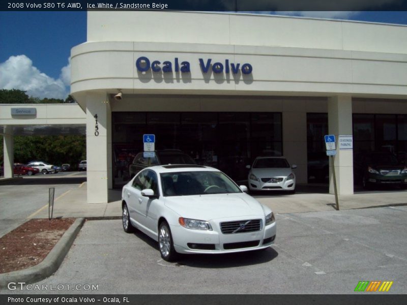 Ice White / Sandstone Beige 2008 Volvo S80 T6 AWD