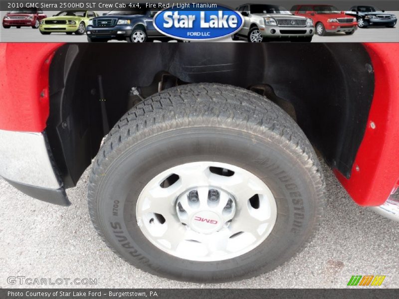 Fire Red / Light Titanium 2010 GMC Sierra 2500HD SLT Crew Cab 4x4