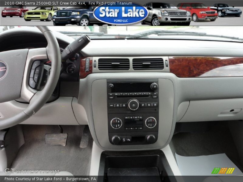 Fire Red / Light Titanium 2010 GMC Sierra 2500HD SLT Crew Cab 4x4