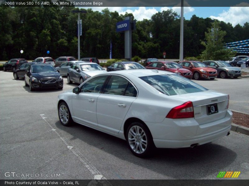 Ice White / Sandstone Beige 2008 Volvo S80 T6 AWD
