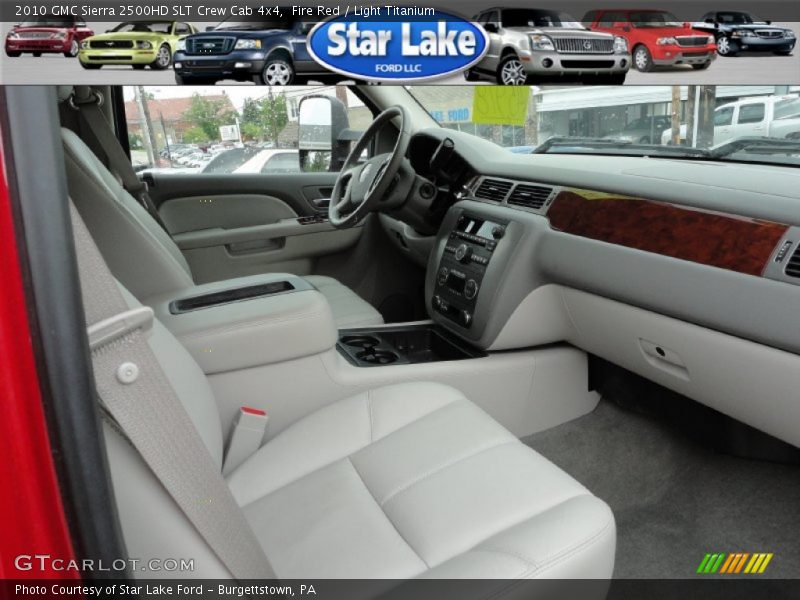 Fire Red / Light Titanium 2010 GMC Sierra 2500HD SLT Crew Cab 4x4