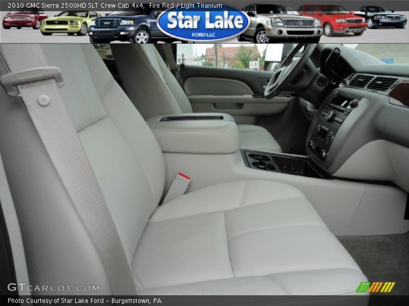 Fire Red / Light Titanium 2010 GMC Sierra 2500HD SLT Crew Cab 4x4