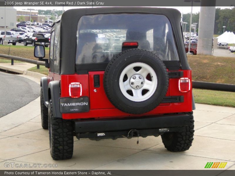 Flame Red / Dark Slate Gray 2006 Jeep Wrangler SE 4x4