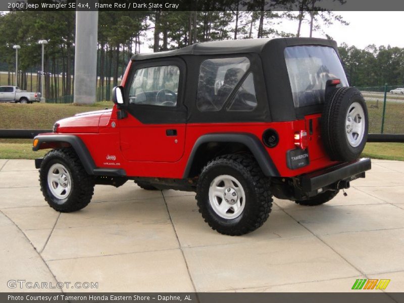 Flame Red / Dark Slate Gray 2006 Jeep Wrangler SE 4x4