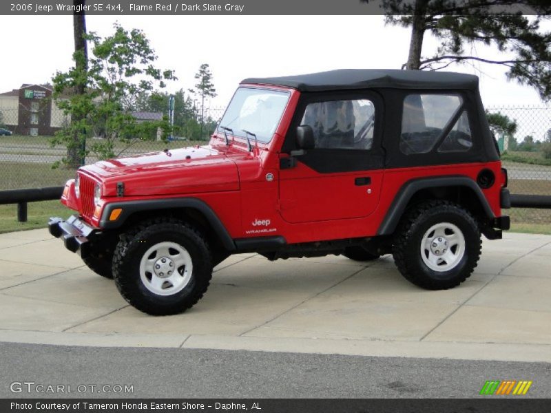 Flame Red / Dark Slate Gray 2006 Jeep Wrangler SE 4x4