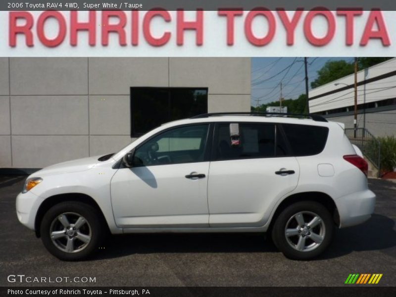 Super White / Taupe 2006 Toyota RAV4 4WD