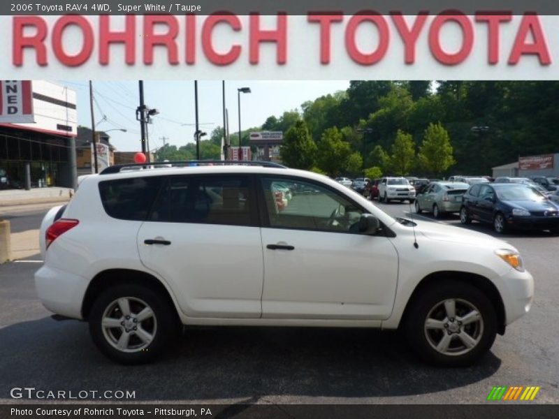 Super White / Taupe 2006 Toyota RAV4 4WD