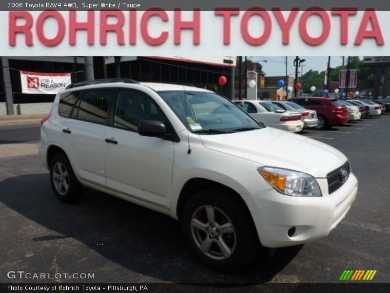 Super White / Taupe 2006 Toyota RAV4 4WD