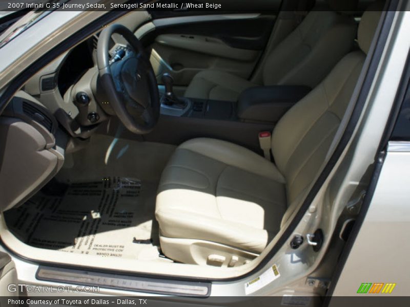 Serengeti Sand Metallic / Wheat Beige 2007 Infiniti G 35 Journey Sedan