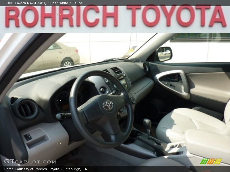 Super White / Taupe 2006 Toyota RAV4 4WD