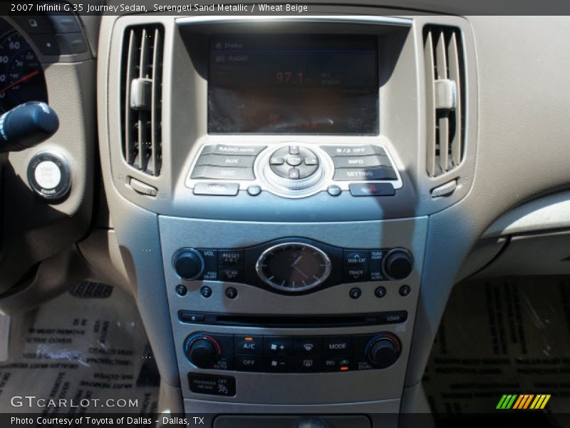 Serengeti Sand Metallic / Wheat Beige 2007 Infiniti G 35 Journey Sedan