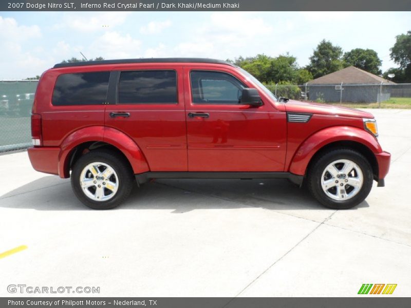 Inferno Red Crystal Pearl / Dark Khaki/Medium Khaki 2007 Dodge Nitro SLT