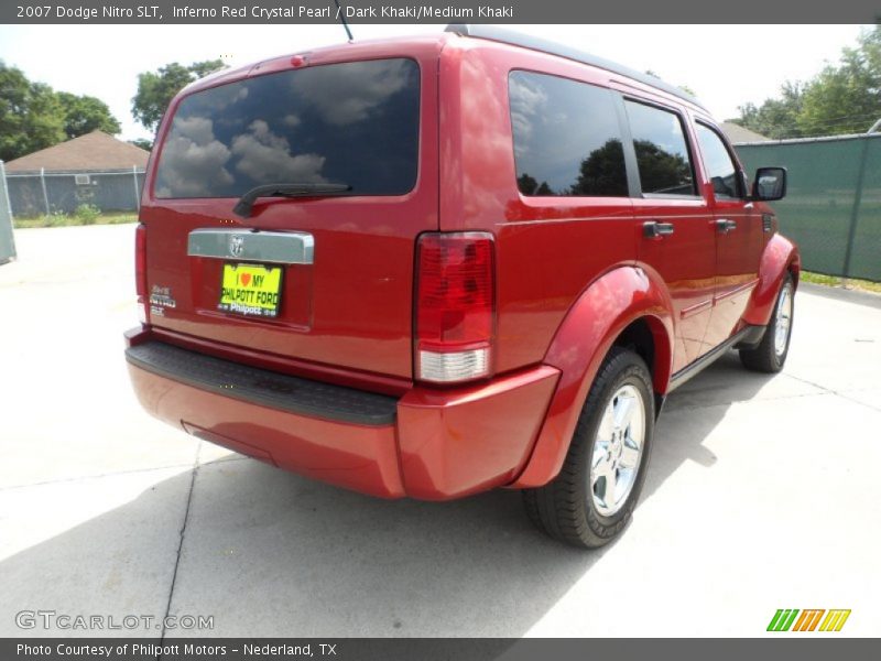 Inferno Red Crystal Pearl / Dark Khaki/Medium Khaki 2007 Dodge Nitro SLT