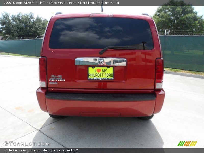 Inferno Red Crystal Pearl / Dark Khaki/Medium Khaki 2007 Dodge Nitro SLT