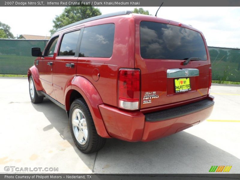 Inferno Red Crystal Pearl / Dark Khaki/Medium Khaki 2007 Dodge Nitro SLT