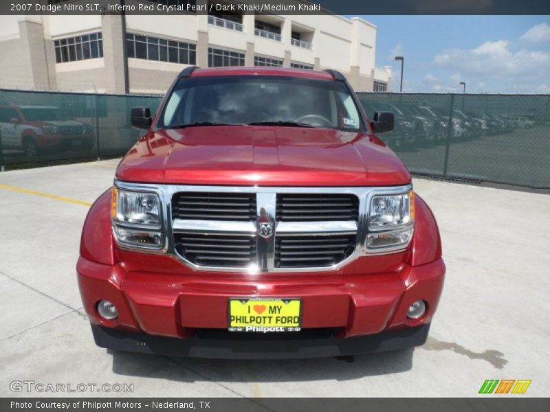 Inferno Red Crystal Pearl / Dark Khaki/Medium Khaki 2007 Dodge Nitro SLT