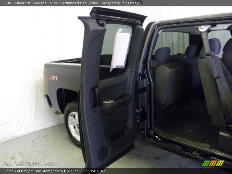 Dark Cherry Metallic / Ebony 2008 Chevrolet Silverado 1500 LS Extended Cab