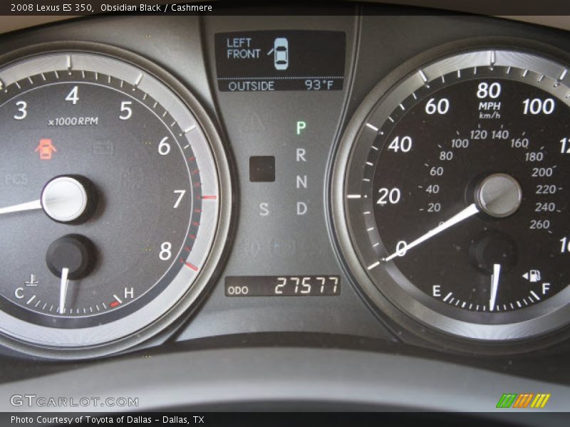 Obsidian Black / Cashmere 2008 Lexus ES 350