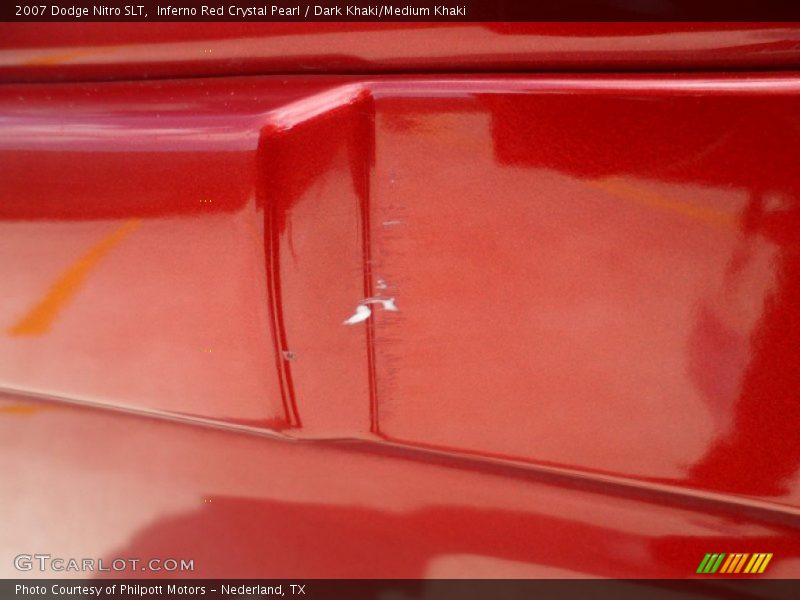 Inferno Red Crystal Pearl / Dark Khaki/Medium Khaki 2007 Dodge Nitro SLT