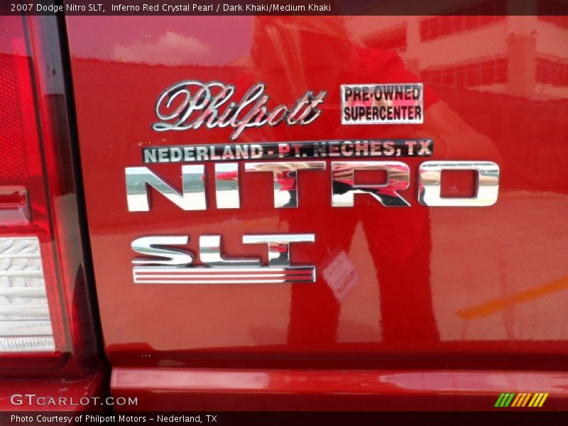 Inferno Red Crystal Pearl / Dark Khaki/Medium Khaki 2007 Dodge Nitro SLT