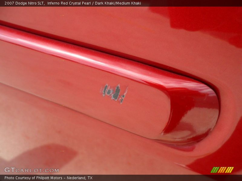 Inferno Red Crystal Pearl / Dark Khaki/Medium Khaki 2007 Dodge Nitro SLT