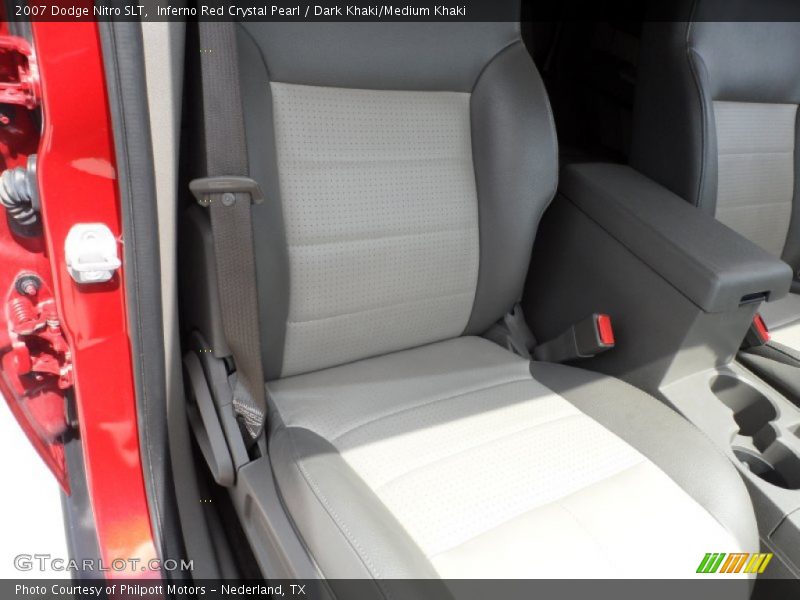 Inferno Red Crystal Pearl / Dark Khaki/Medium Khaki 2007 Dodge Nitro SLT
