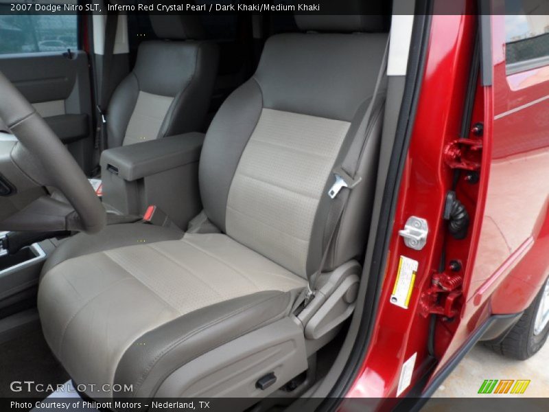 Inferno Red Crystal Pearl / Dark Khaki/Medium Khaki 2007 Dodge Nitro SLT