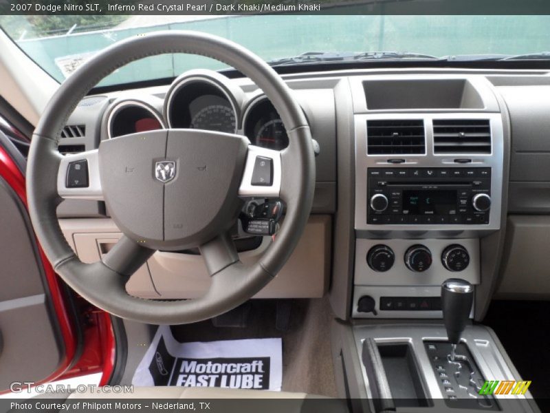 Inferno Red Crystal Pearl / Dark Khaki/Medium Khaki 2007 Dodge Nitro SLT