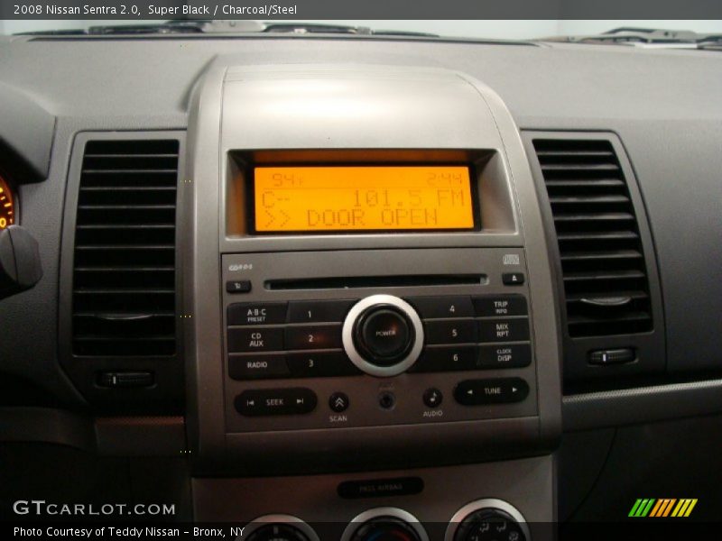 Super Black / Charcoal/Steel 2008 Nissan Sentra 2.0