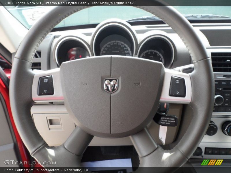 Inferno Red Crystal Pearl / Dark Khaki/Medium Khaki 2007 Dodge Nitro SLT