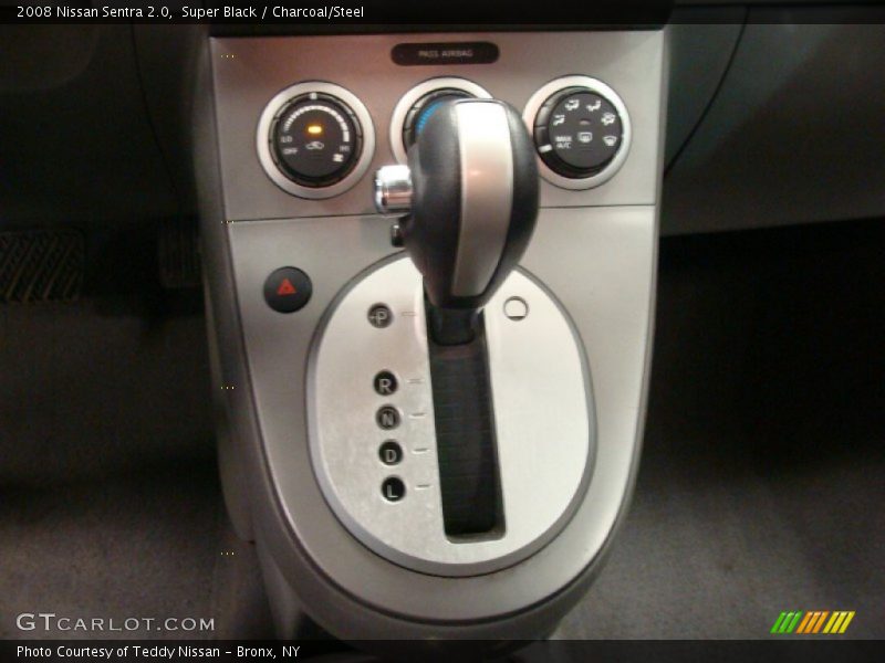 Super Black / Charcoal/Steel 2008 Nissan Sentra 2.0