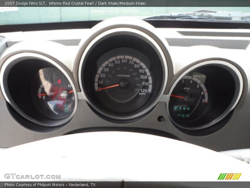 Inferno Red Crystal Pearl / Dark Khaki/Medium Khaki 2007 Dodge Nitro SLT