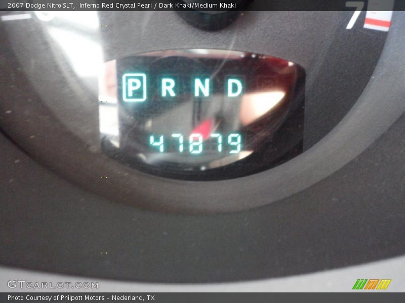 Inferno Red Crystal Pearl / Dark Khaki/Medium Khaki 2007 Dodge Nitro SLT
