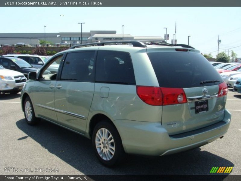 Silver Pine Mica / Taupe 2010 Toyota Sienna XLE AWD