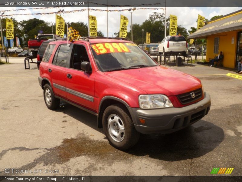 Milano Red / Charcoal 1999 Honda CR-V LX