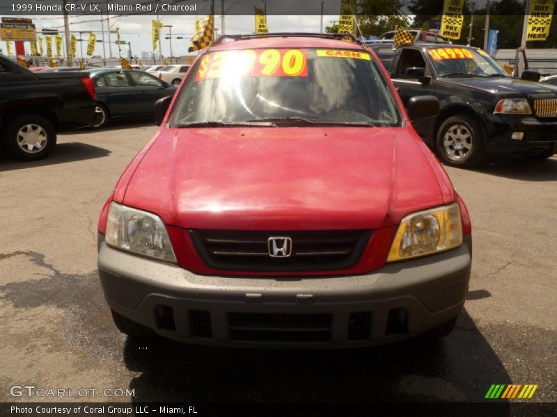 Milano Red / Charcoal 1999 Honda CR-V LX