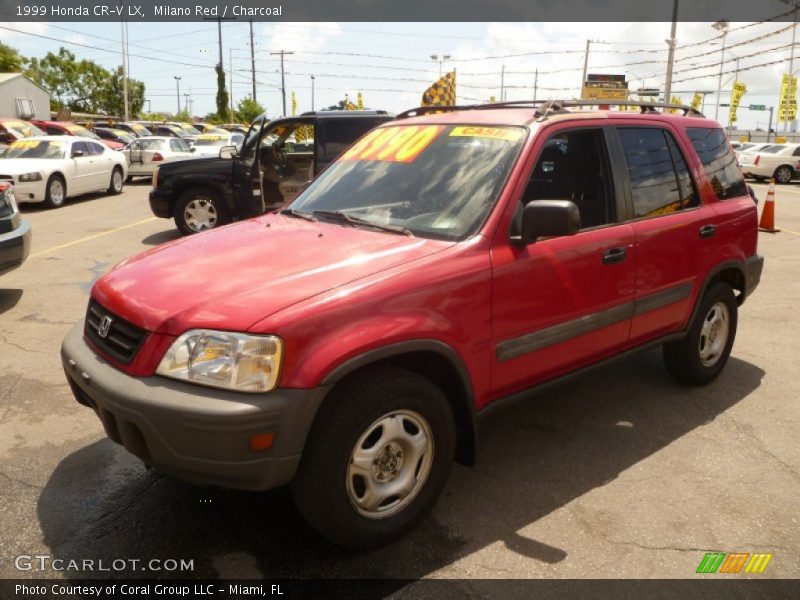 Milano Red / Charcoal 1999 Honda CR-V LX