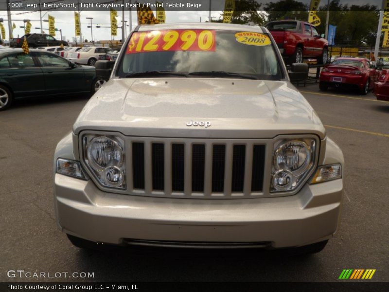 Light Graystone Pearl / Pastel Pebble Beige 2008 Jeep Liberty Sport