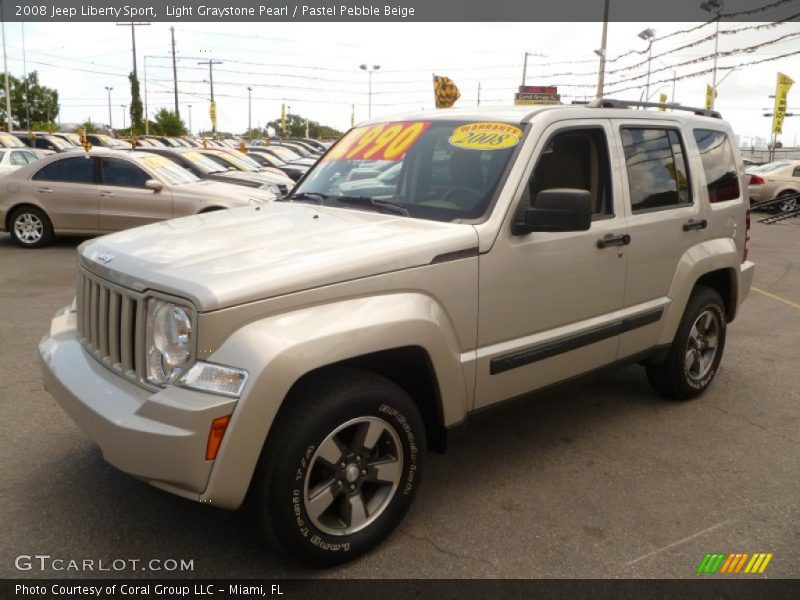 Light Graystone Pearl / Pastel Pebble Beige 2008 Jeep Liberty Sport