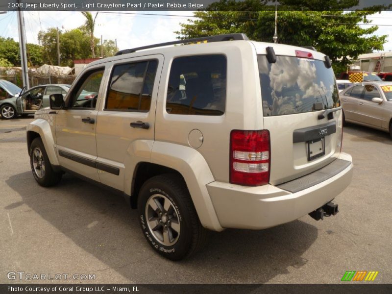 Light Graystone Pearl / Pastel Pebble Beige 2008 Jeep Liberty Sport