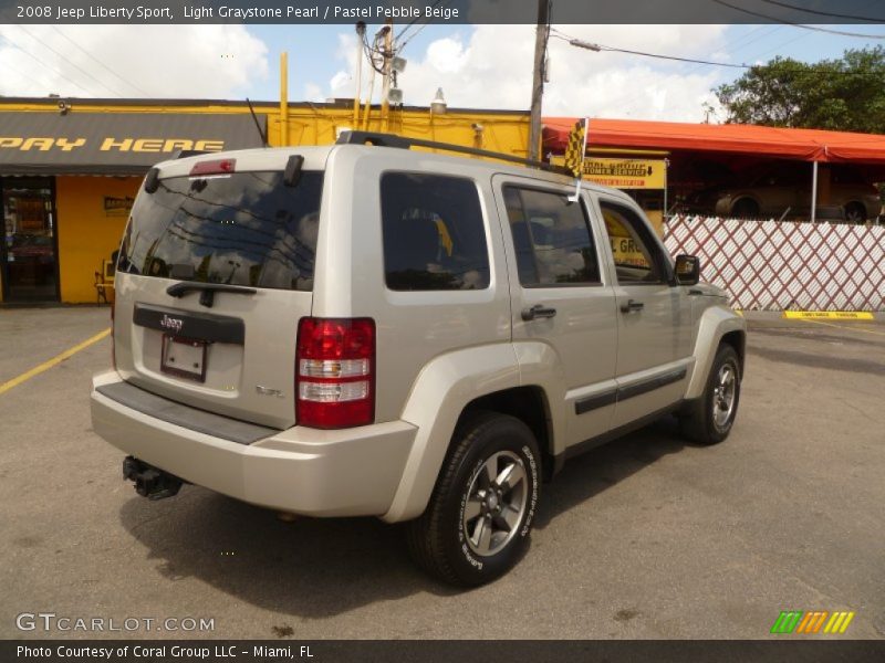 Light Graystone Pearl / Pastel Pebble Beige 2008 Jeep Liberty Sport
