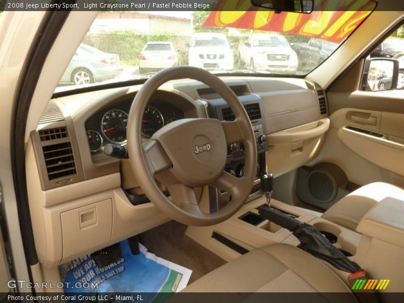 Light Graystone Pearl / Pastel Pebble Beige 2008 Jeep Liberty Sport