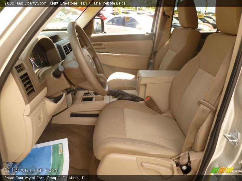 Light Graystone Pearl / Pastel Pebble Beige 2008 Jeep Liberty Sport